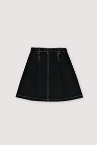 The New Society Yaiza gonna bambina denim leopardata