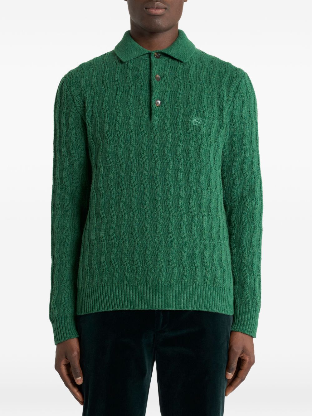 Etro MRKF0028AU12PV0456VERDONE Polo Uomo Verde