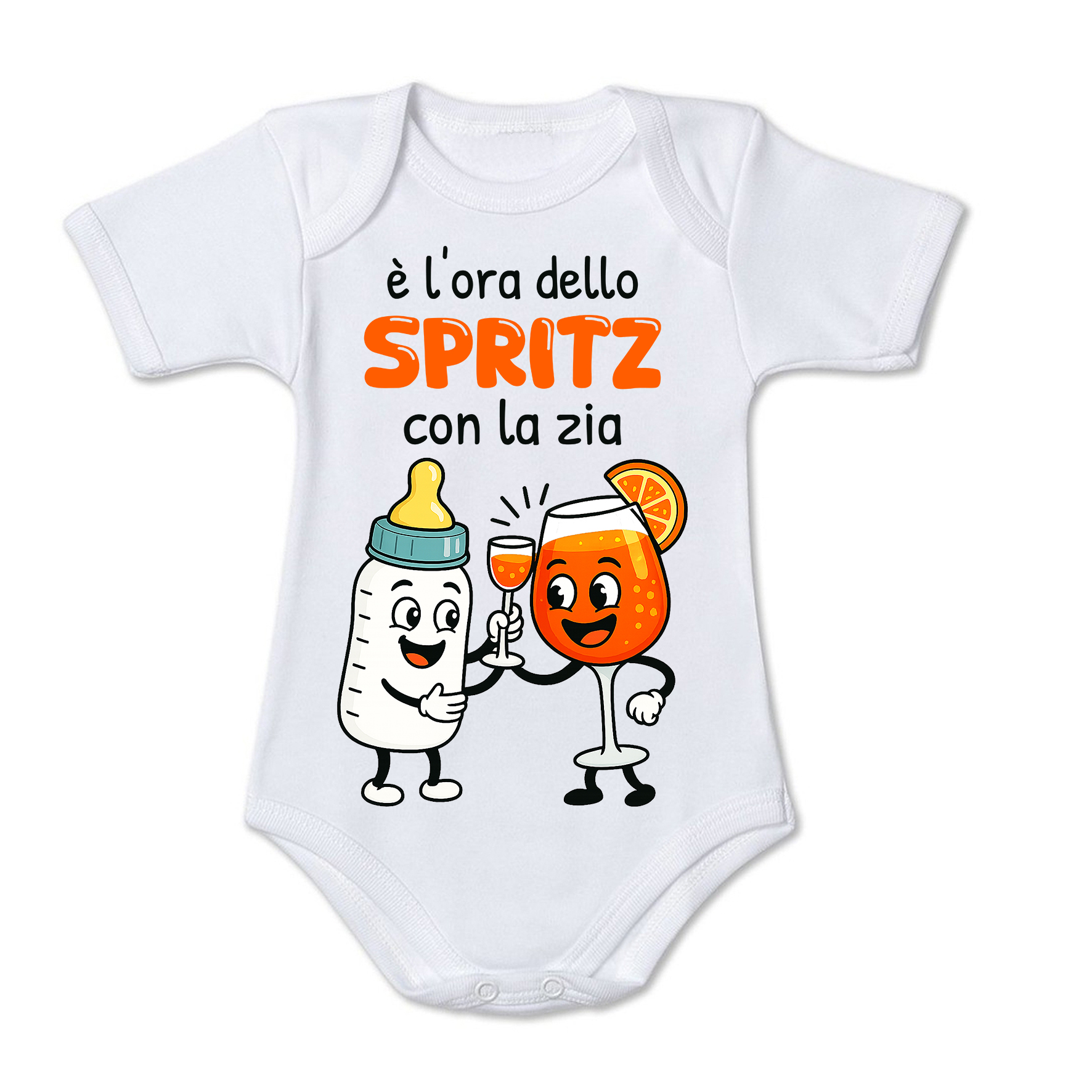 Mr. Gadgets Spritz Zii body neonato cotone manica corta