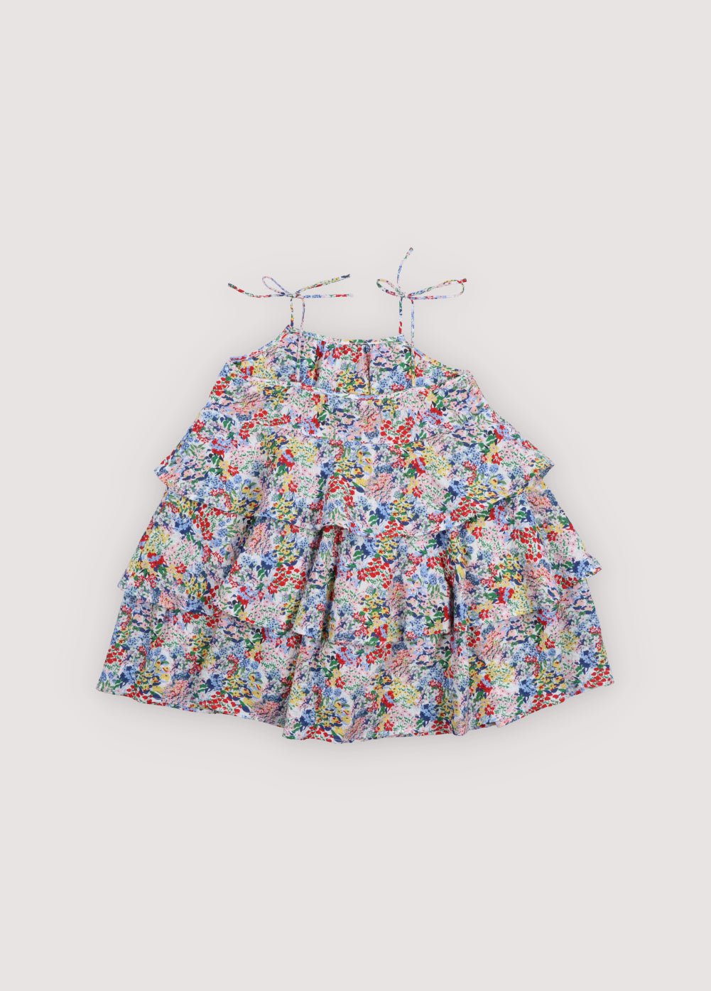 The New Society Verbena Dress vestito bambina fiori cotone
