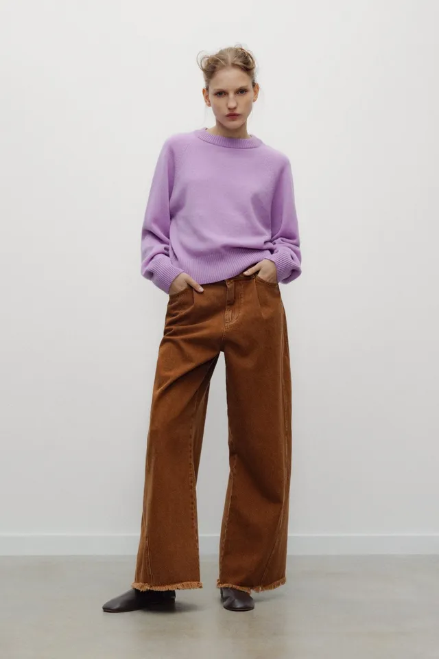 The New Society Breeze maglione donna merino Lupine