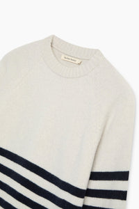 The New Society Breeze Stripes Maglione Donna Lana Merino