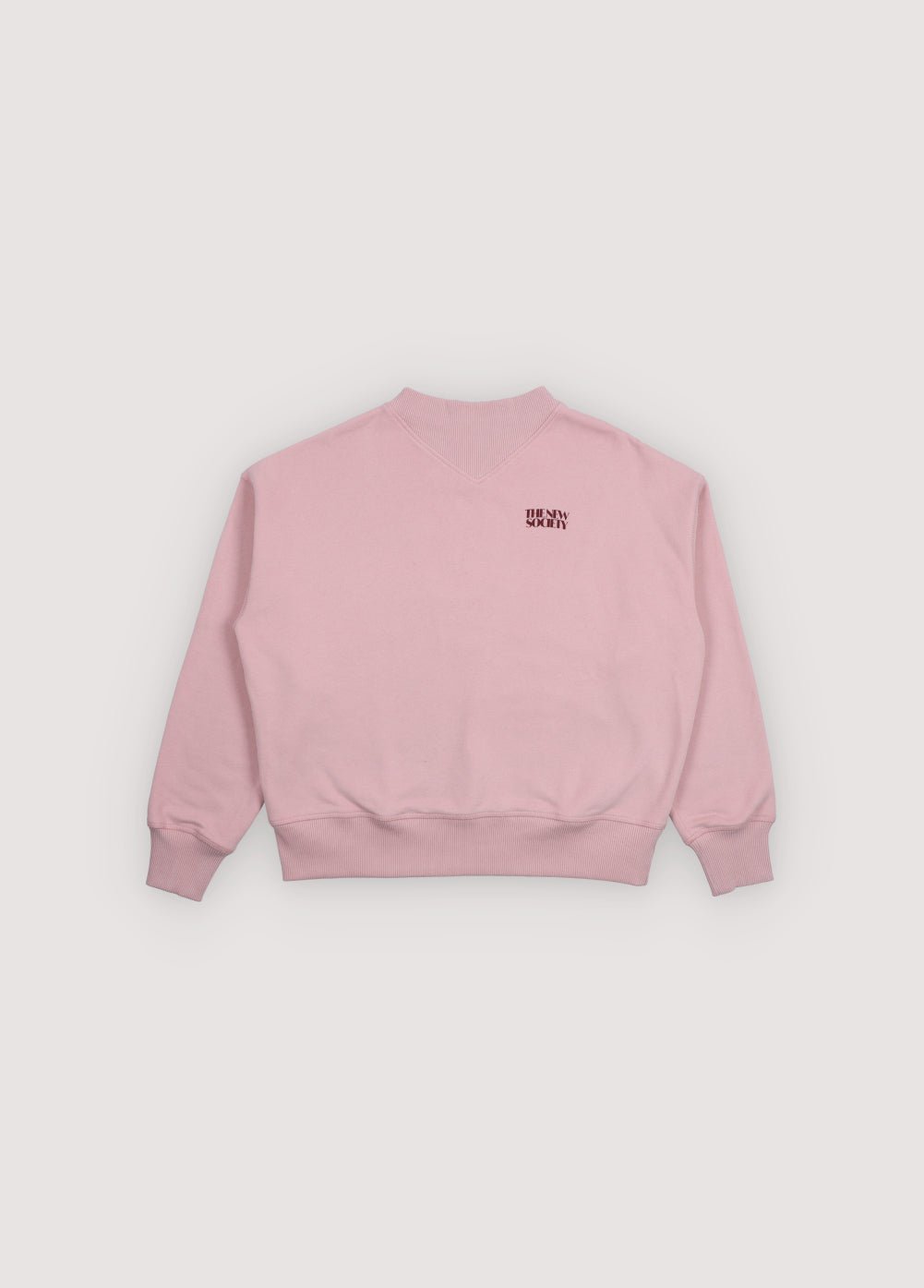 The New Society Logo felpa ragazzo 12 anni rosa