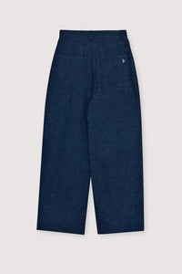 THE NEW SOCIETY Lia jeans donna palazzo blue denim cotone