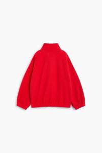 The New Society Cloudy felpa donna cotone rosso cinese