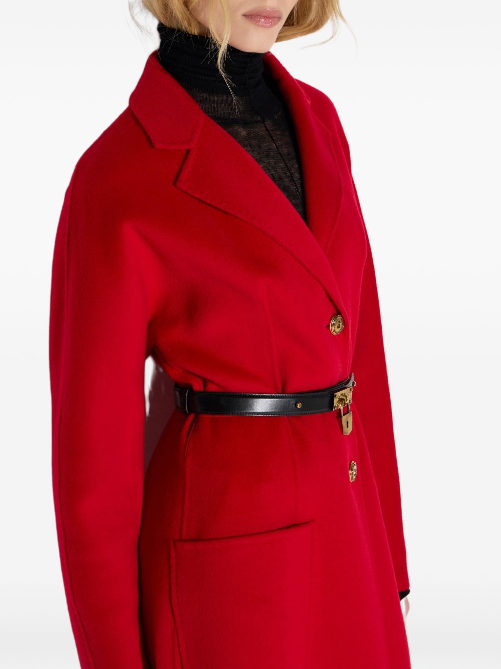 Elisabetta Franchi CP03D67E2 cappotto rosso