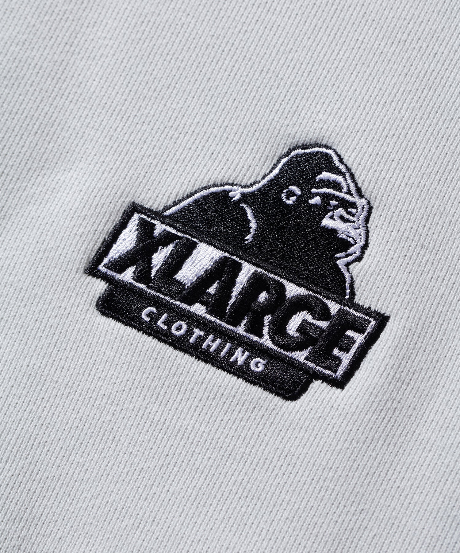 X-Large Slanted Og felpa zip cappuccio cotone