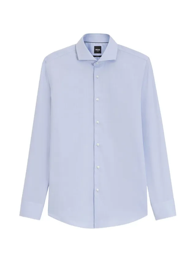 Boss 50567316 camicia azzurra collo uomo