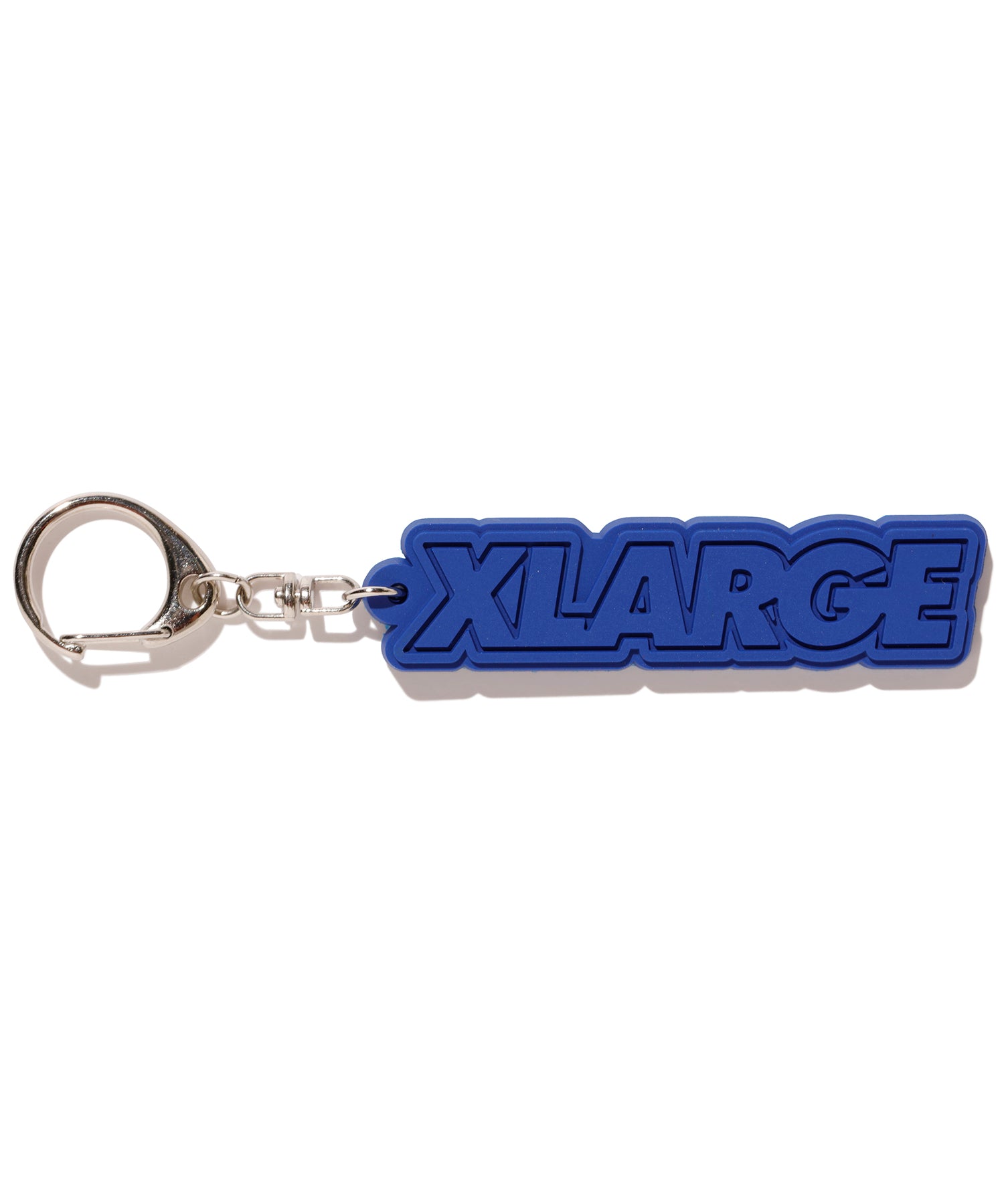 X-Large Logo Rubber portachiavi gomma blu