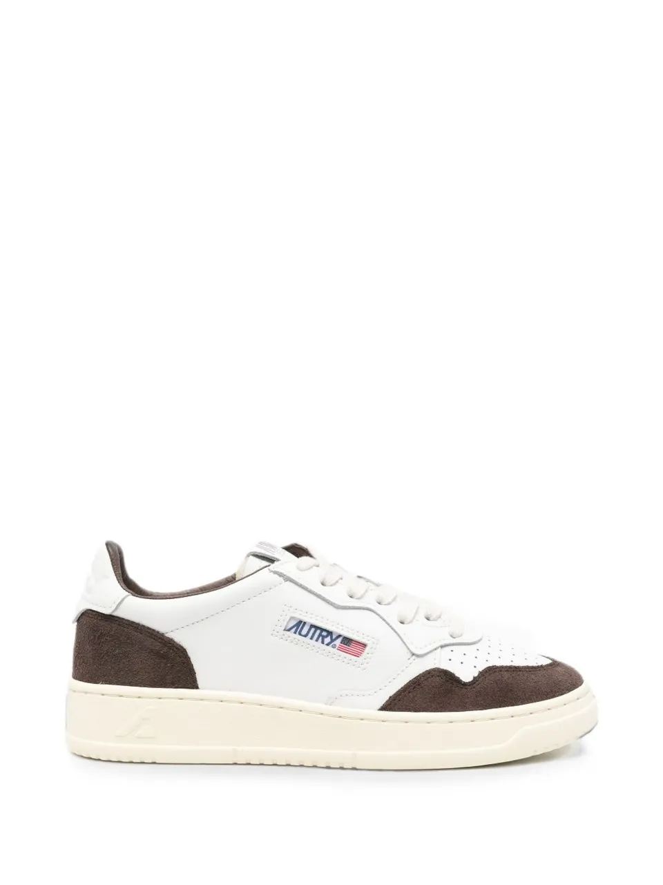 Autry AULW sneakers bianche mogano pelle