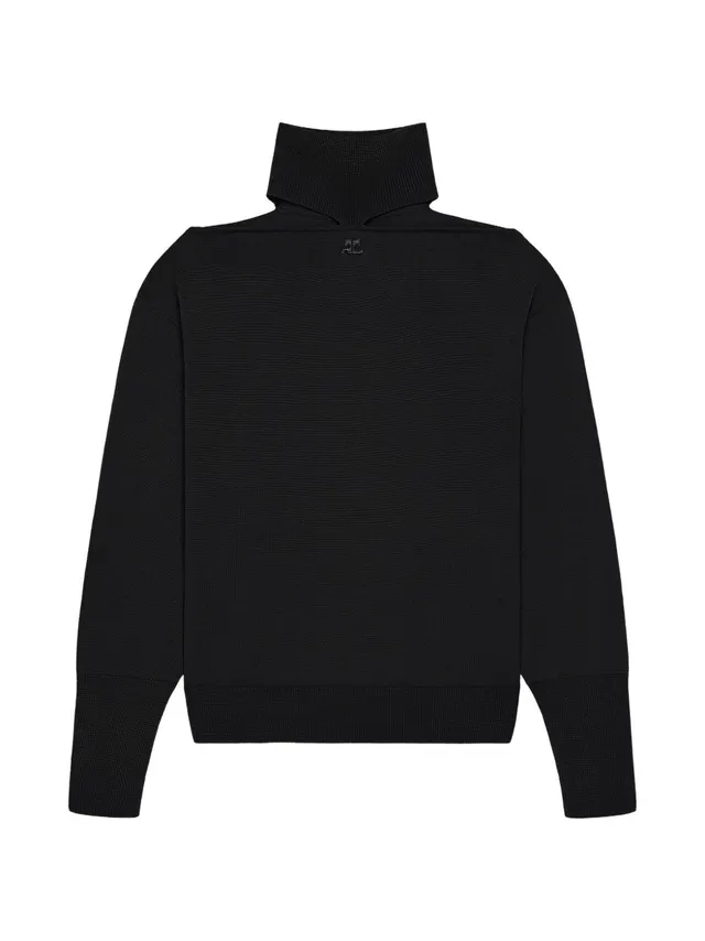 Courreges 326MPU281FI0085 maglia nera donna