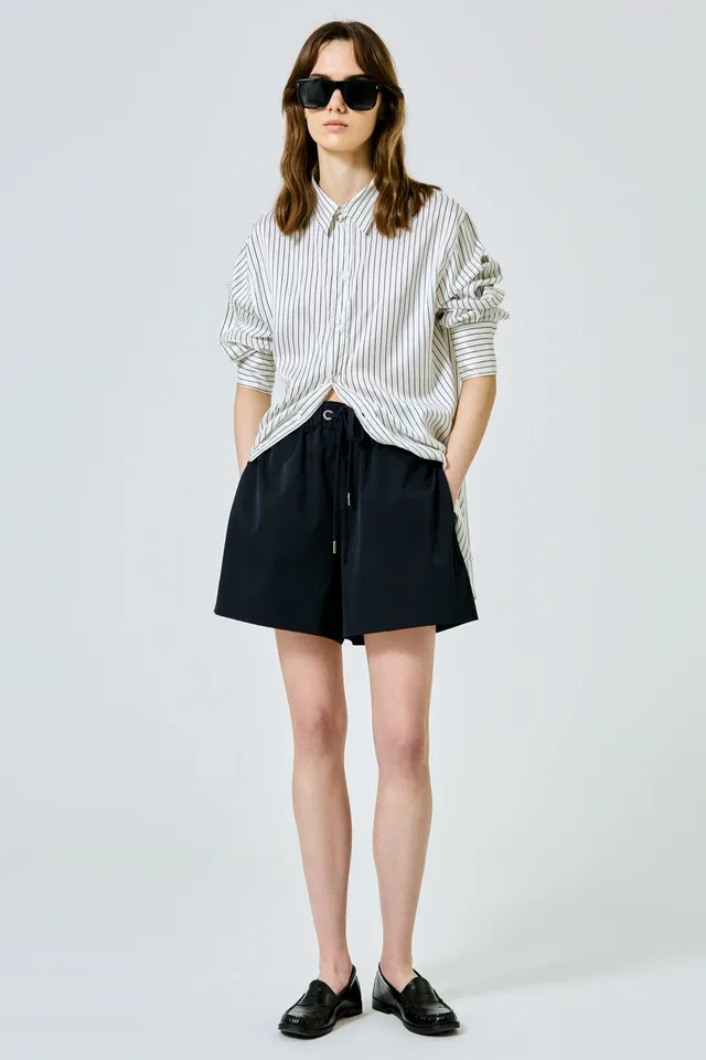 Sa Su Phi Valentina shorts cotone seta blu