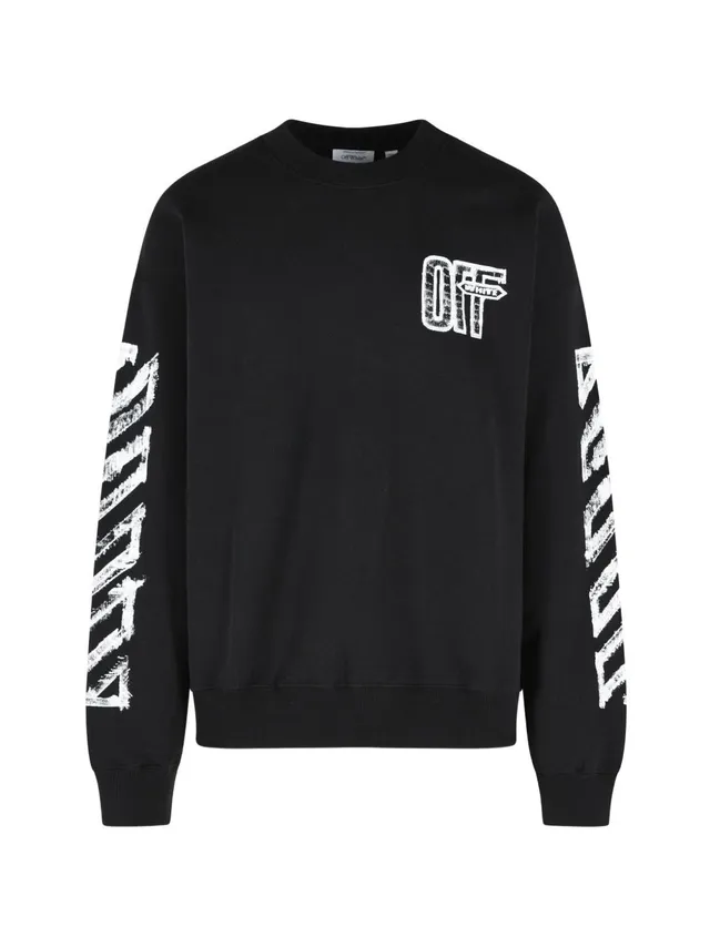 Off-White 4MBA054F26F007001 felpa nera uomo