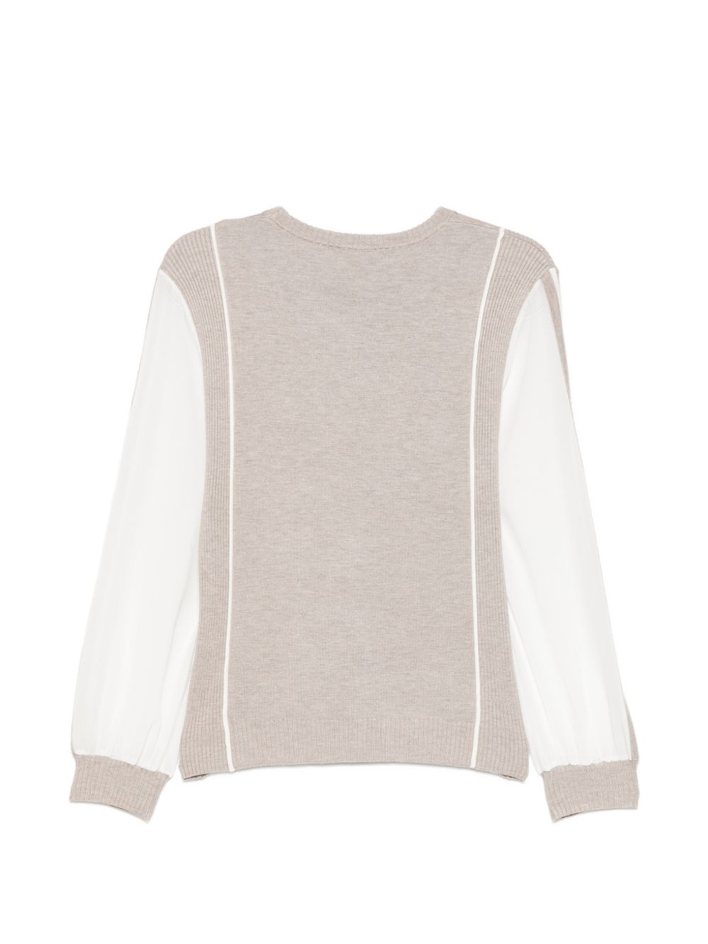Liu Jo Sport TF6161MS49I maglia bulldog melange scollo girocollo