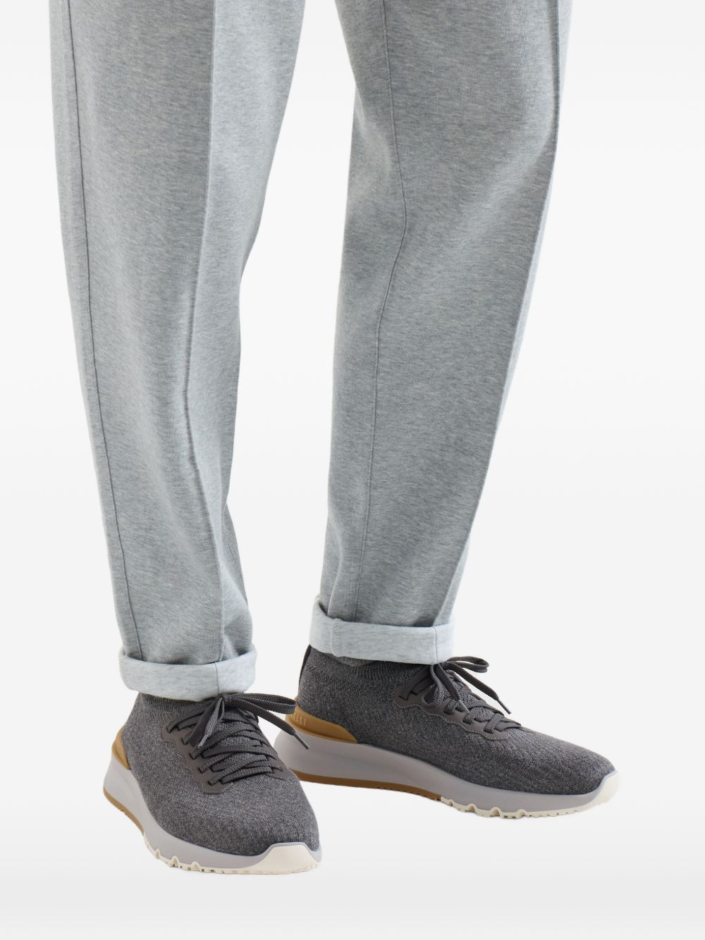Brunello Cucinelli MZUPMBO252 scarpe basse uomo lavagna