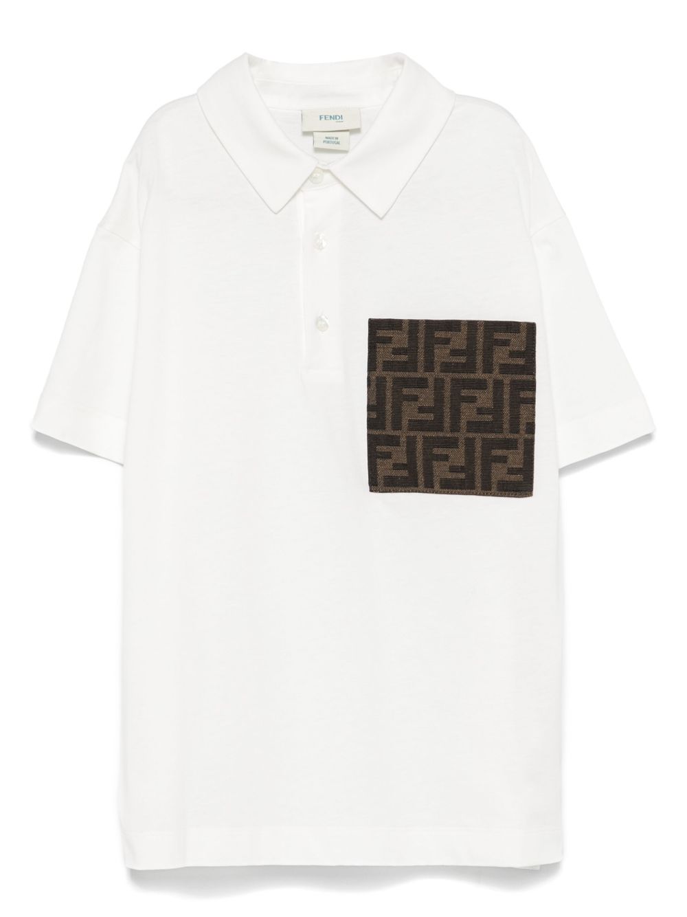 Fendi Kids JMI475 polo bambino quotidiana