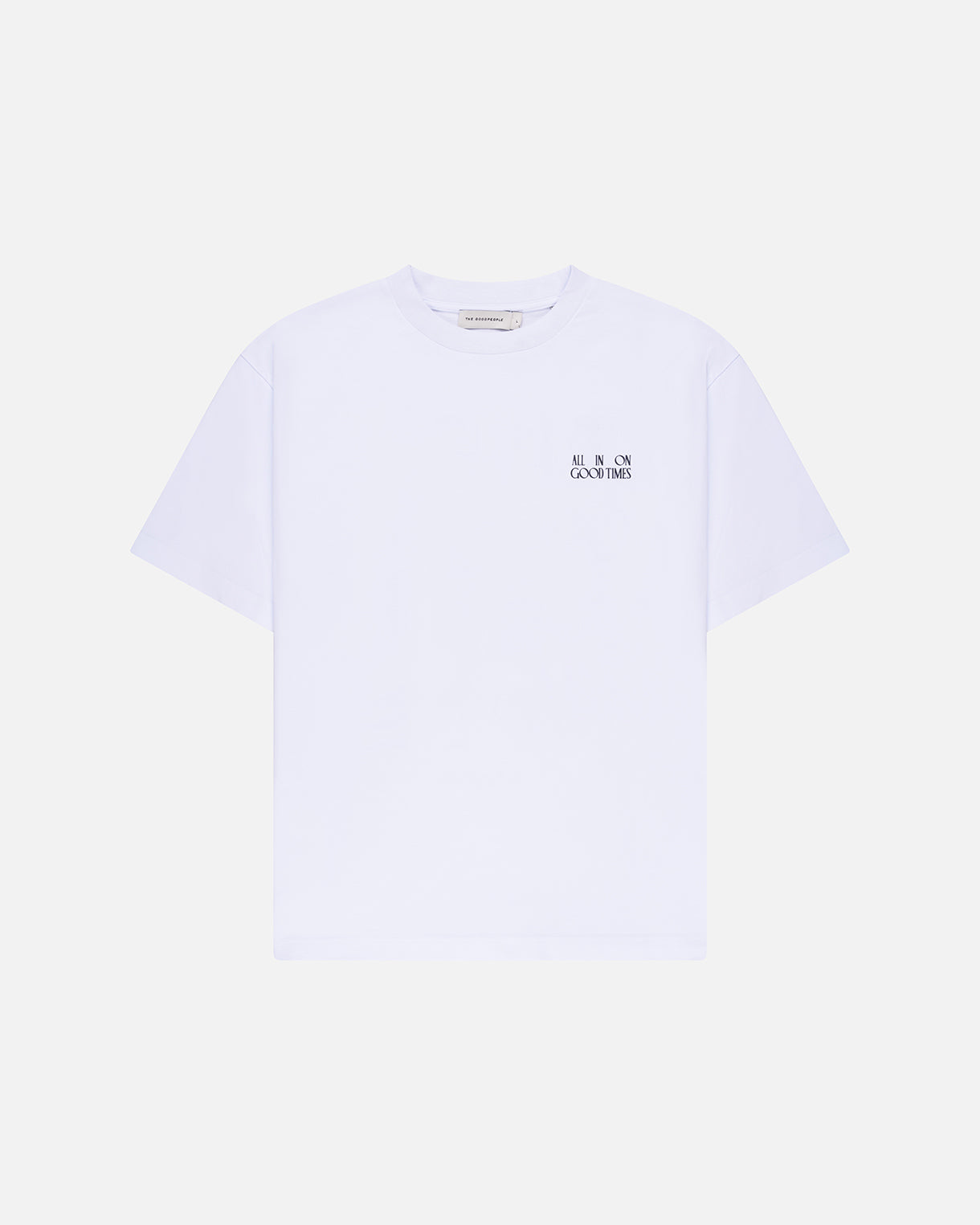 GOODPEOPLE TAX Artwork t-shirt cotone White