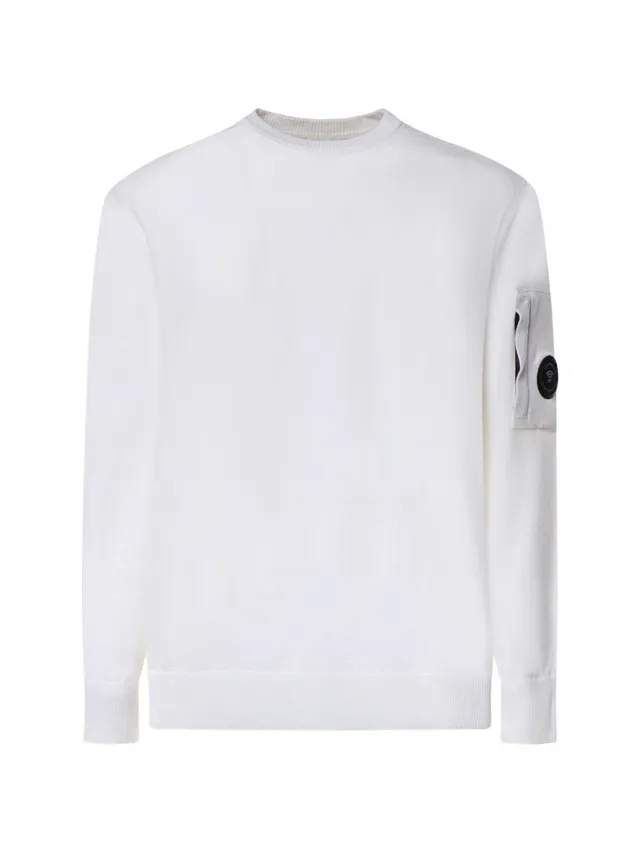 C.P. Company 21CMKN069A maglia uomo bianca
