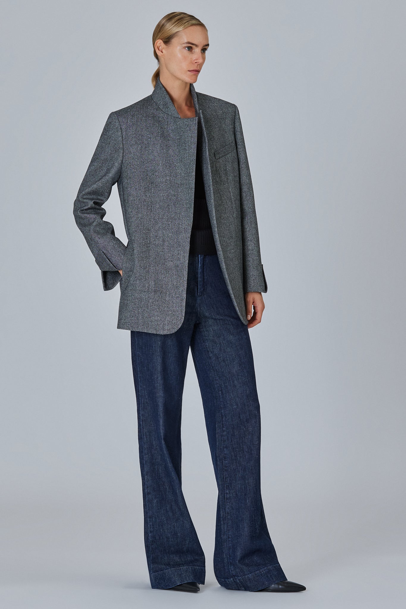 Sa Su Phi Lauren giacca flanella lana cashmere 38