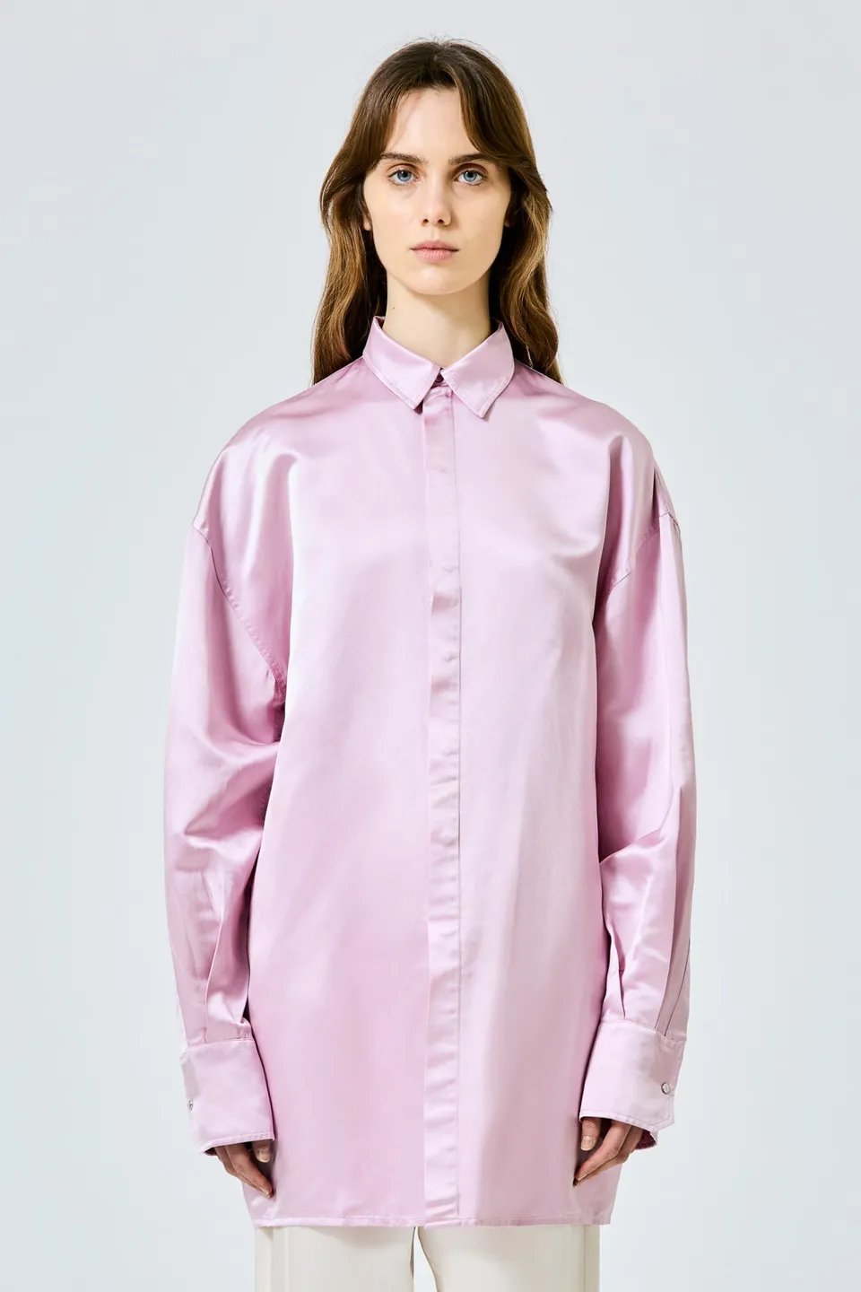 Sa Su Phi Valentina camicia giacca in seta rosa
