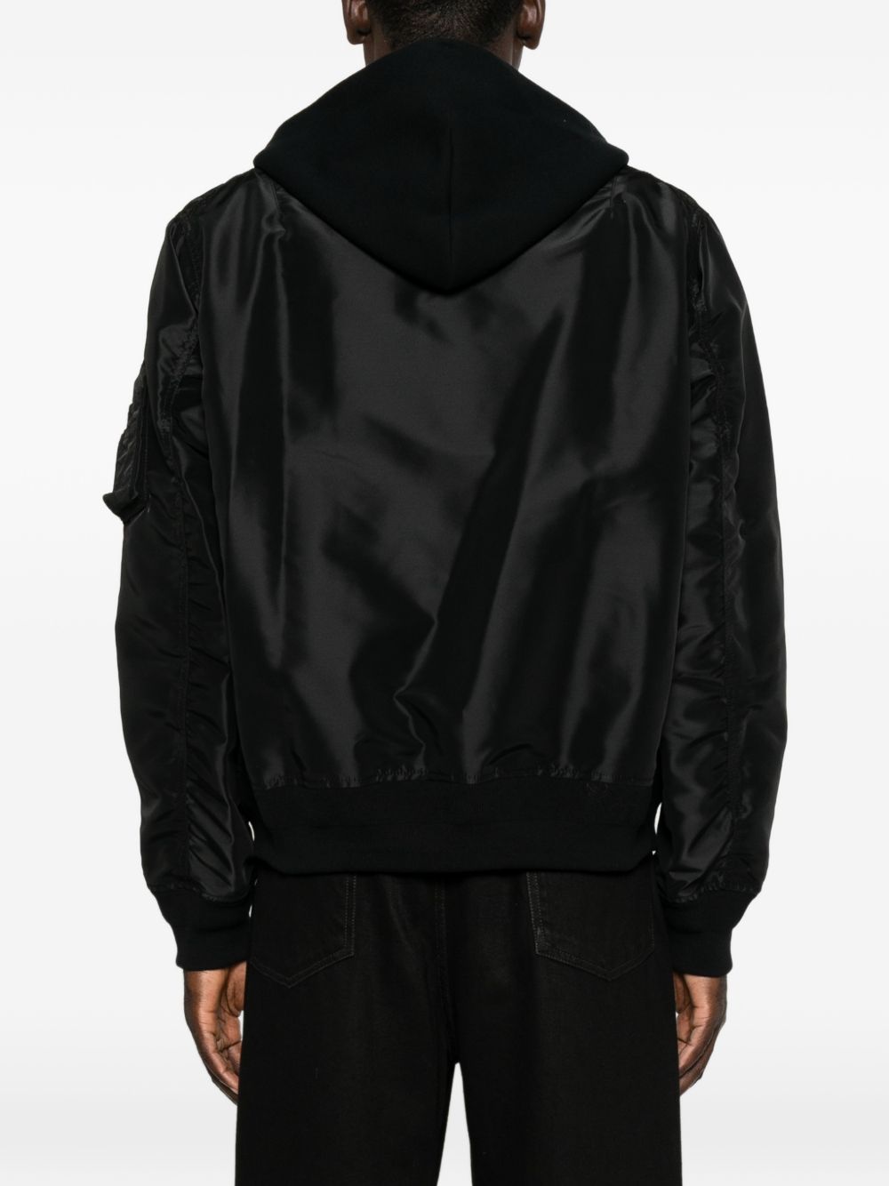 Sacai 26-04136M Felpa Nera Uomo