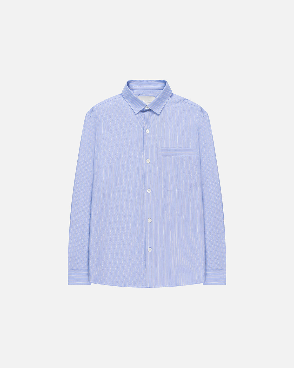 Goodpeople Sogood camicia righe azzurro cotone