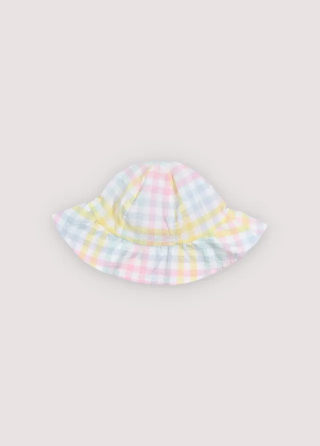 The New Society Mallow Baby cappello check cotone secchiello