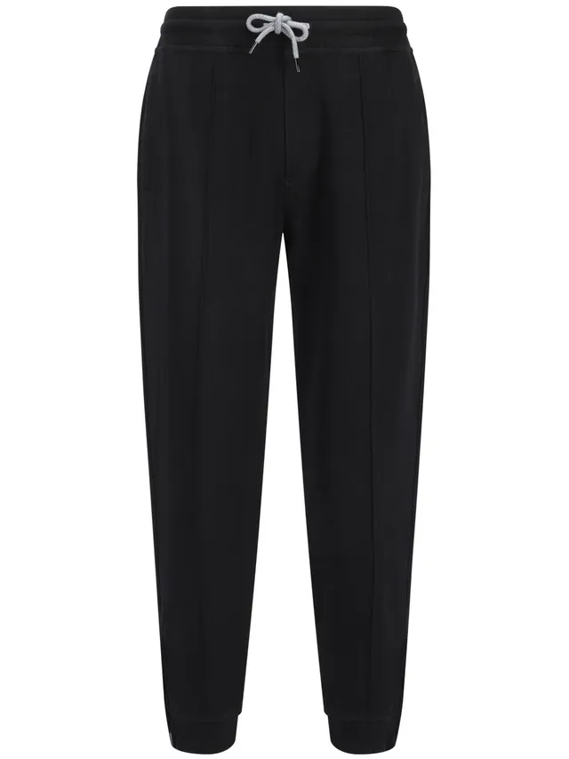 Brunello Cucinelli MM8313263G pantalone uomo nero invernale