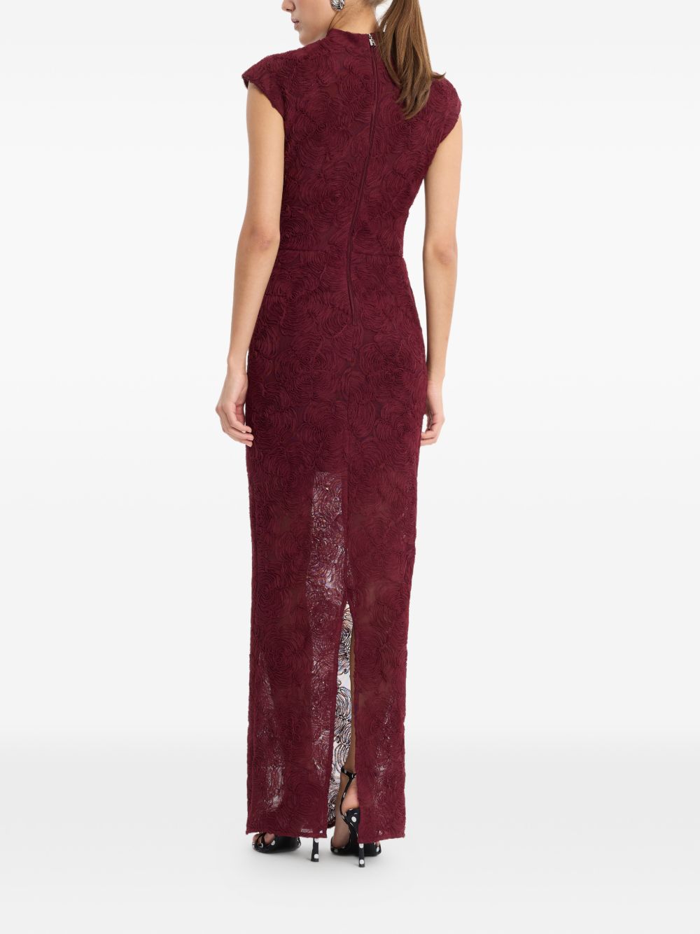 Rotate 116273741 Decadent Chocolate abito lungo rosso