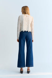 THE NEW SOCIETY Ines Denim jeans donna blu medio cotone