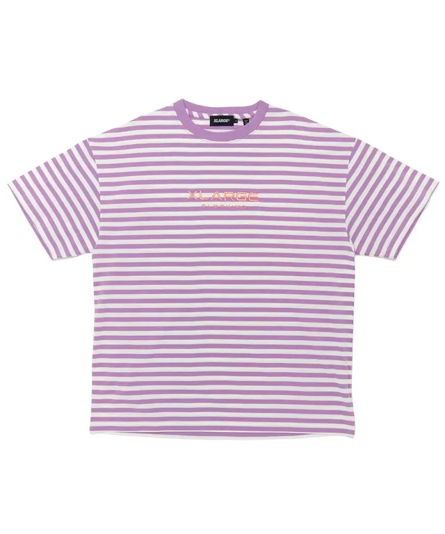 X-Large Richard Border t-shirt lilla S cotone spesso