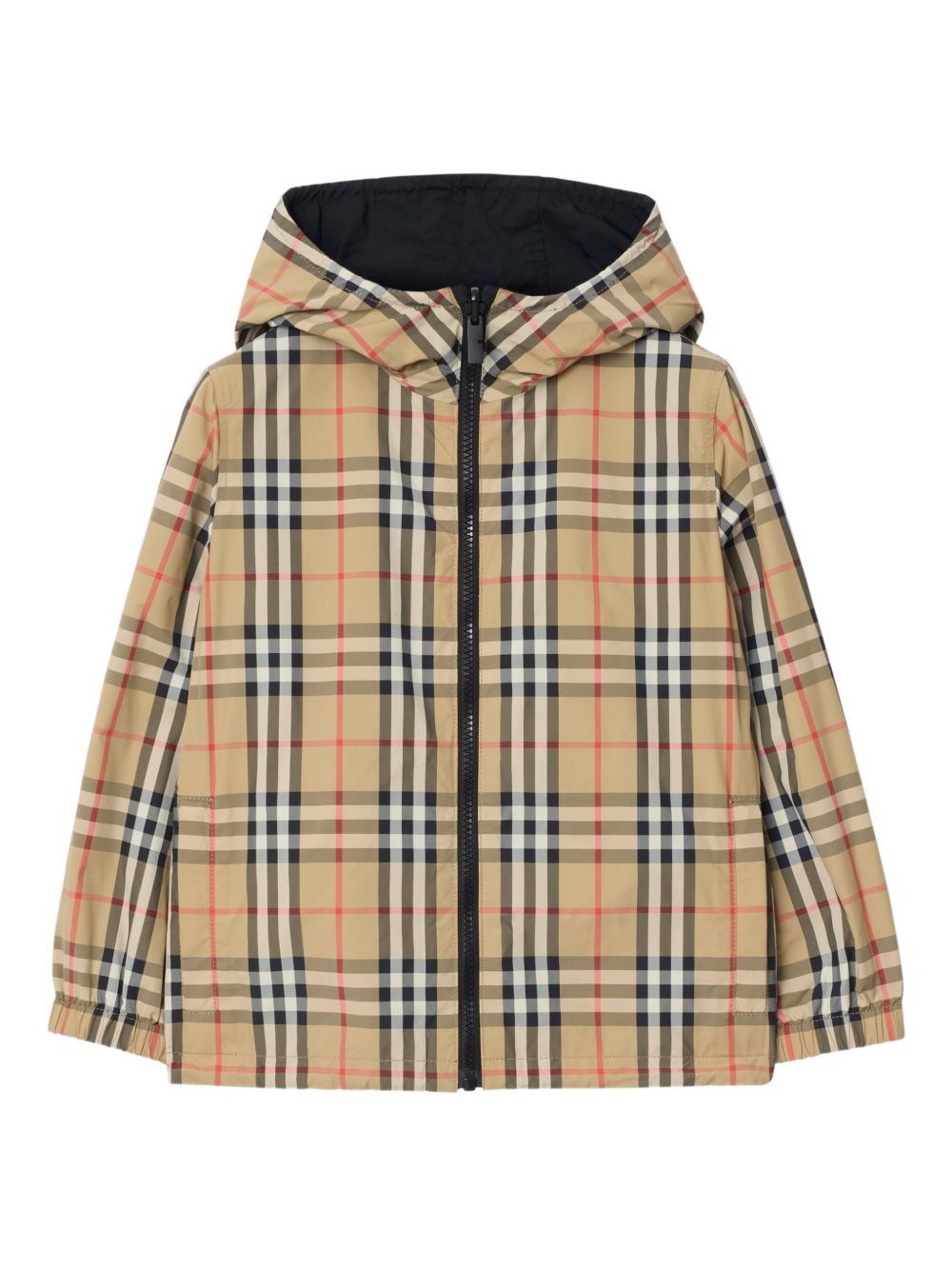 Burberry Kids 8117262 giubbotto bambina check sabbia