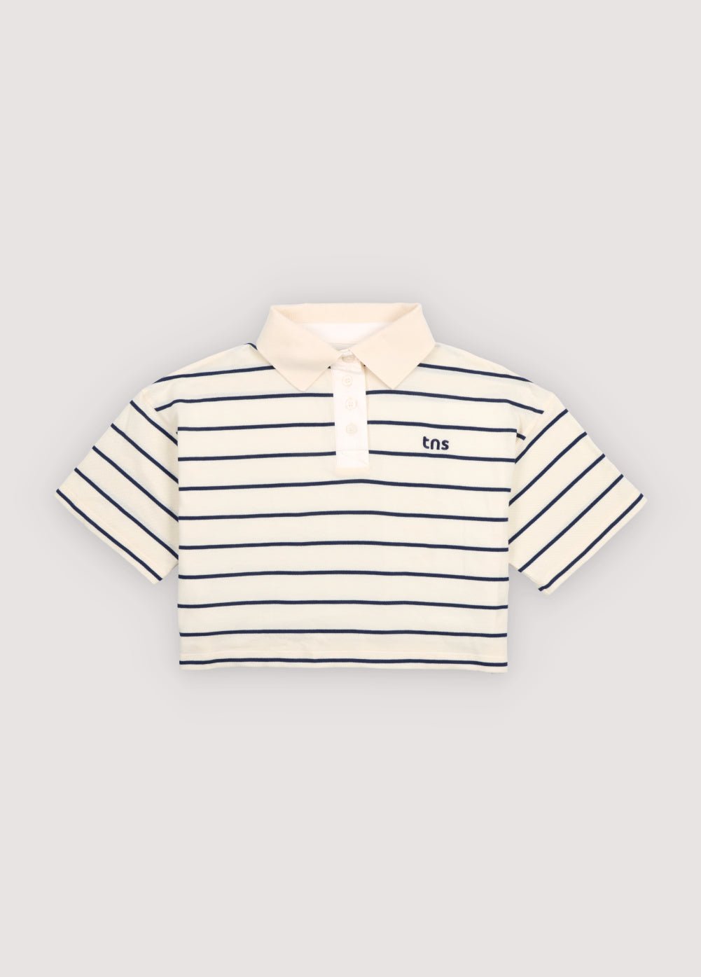 THE NEW SOCIETY Acacia polo teen ecru stripes 12 anni cotone