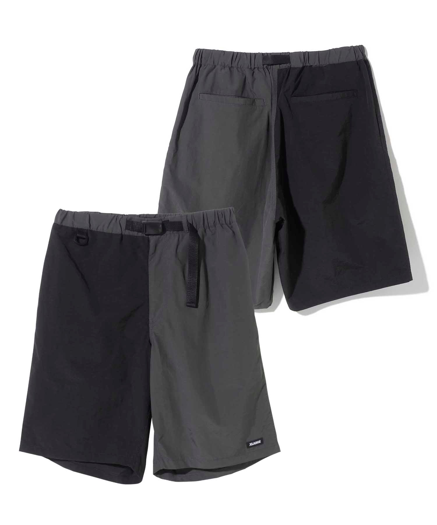 X-Large Panel pantaloncini neri poliestere