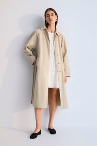 The New Society Corfu abito donna bianco cotone