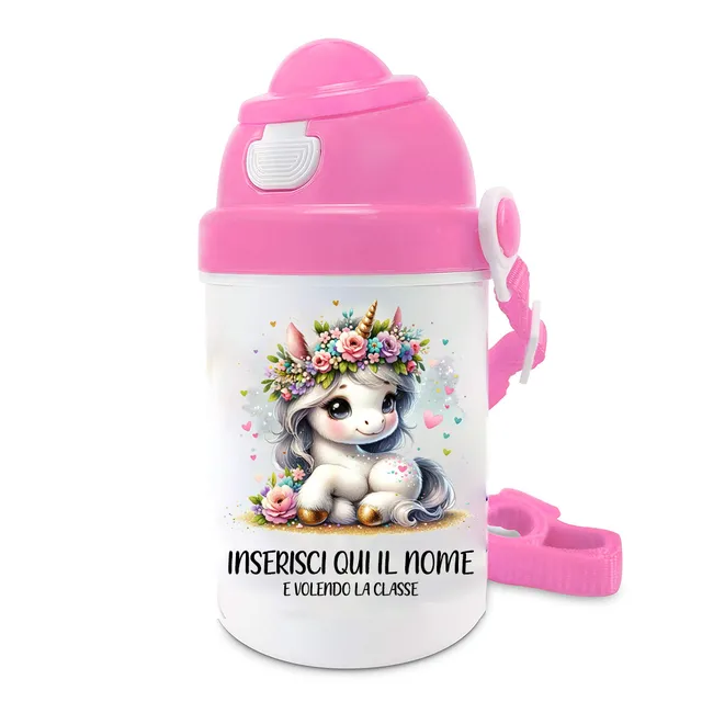 Mr. Gadgets Unicorno Rosa borraccia bambini leggera