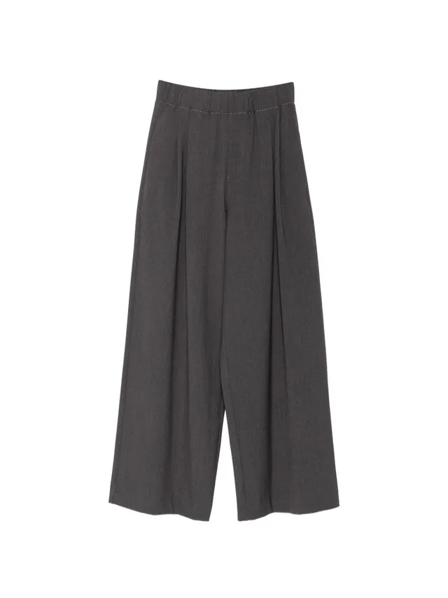 Eleh EFW260074 pantaloni grigio scuro donna