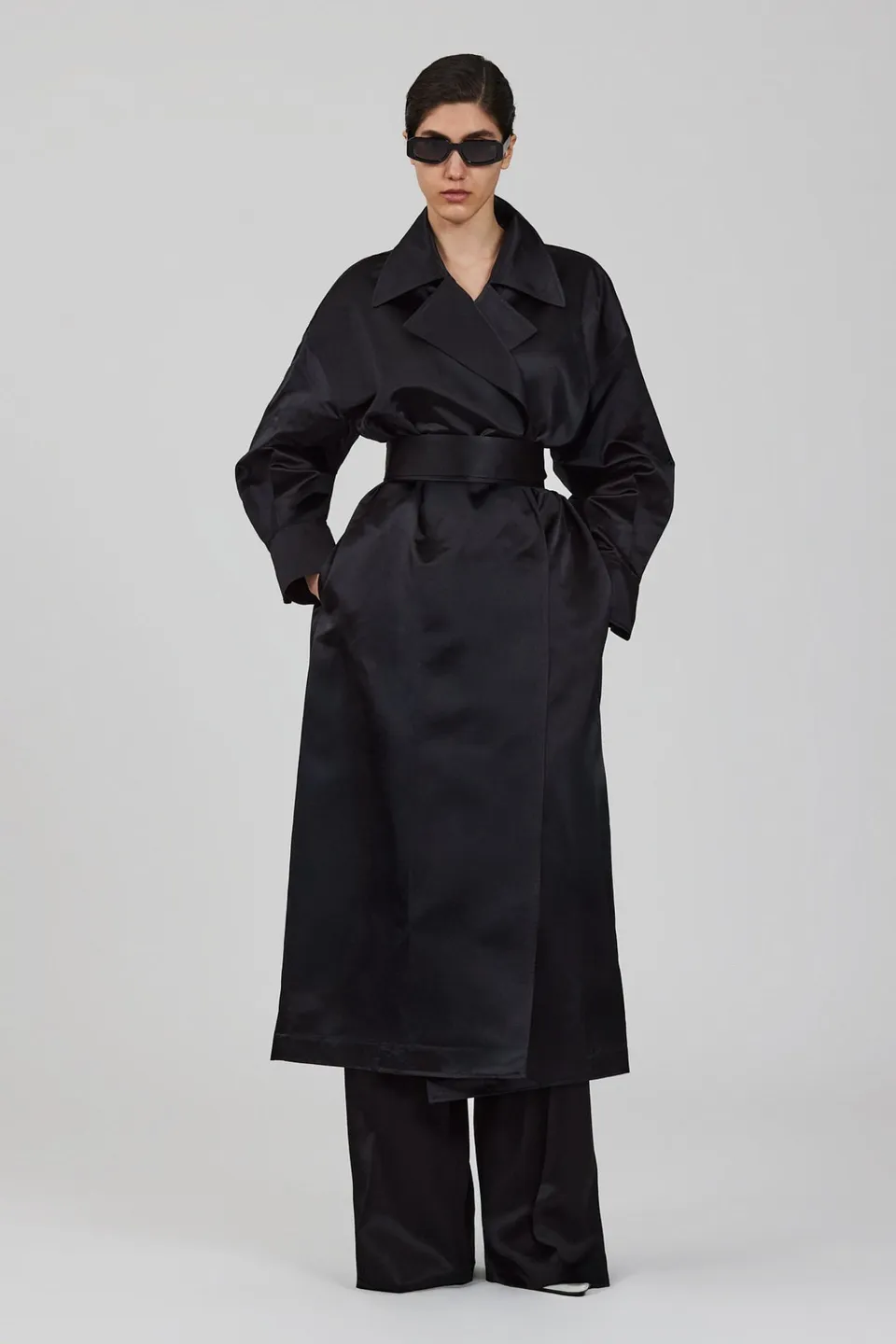 Sa Su Phi Trench Valentina trench seta nero