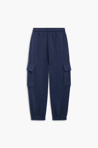The New Society Misty Cargo joggers neri in cotone