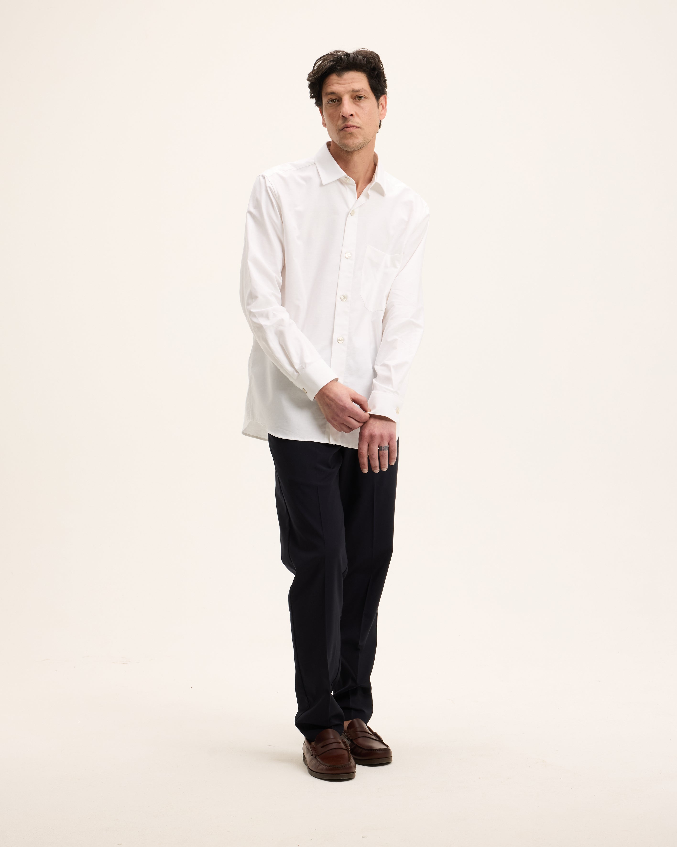 Goodpeople Sox camicia bianca relaxed cotone