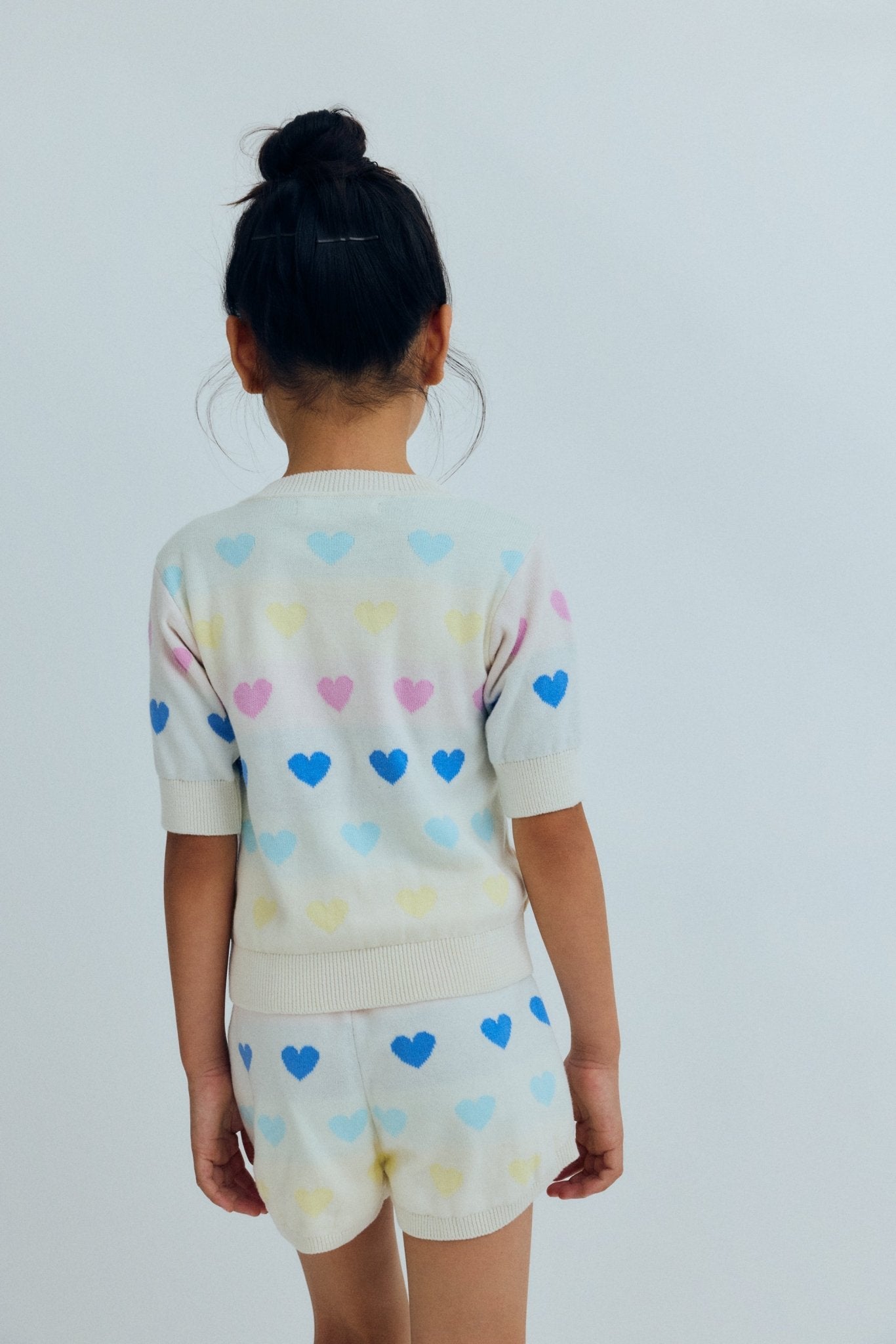 The New Society Pinpilin shorts bimba cuori cotone