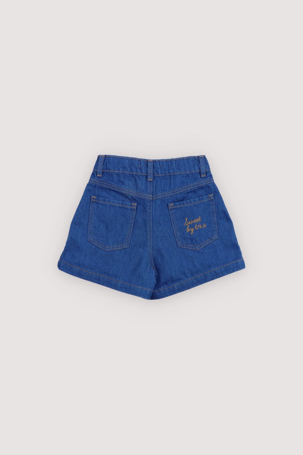 The New Society Tulip shorts bimba denim blu 6 anni