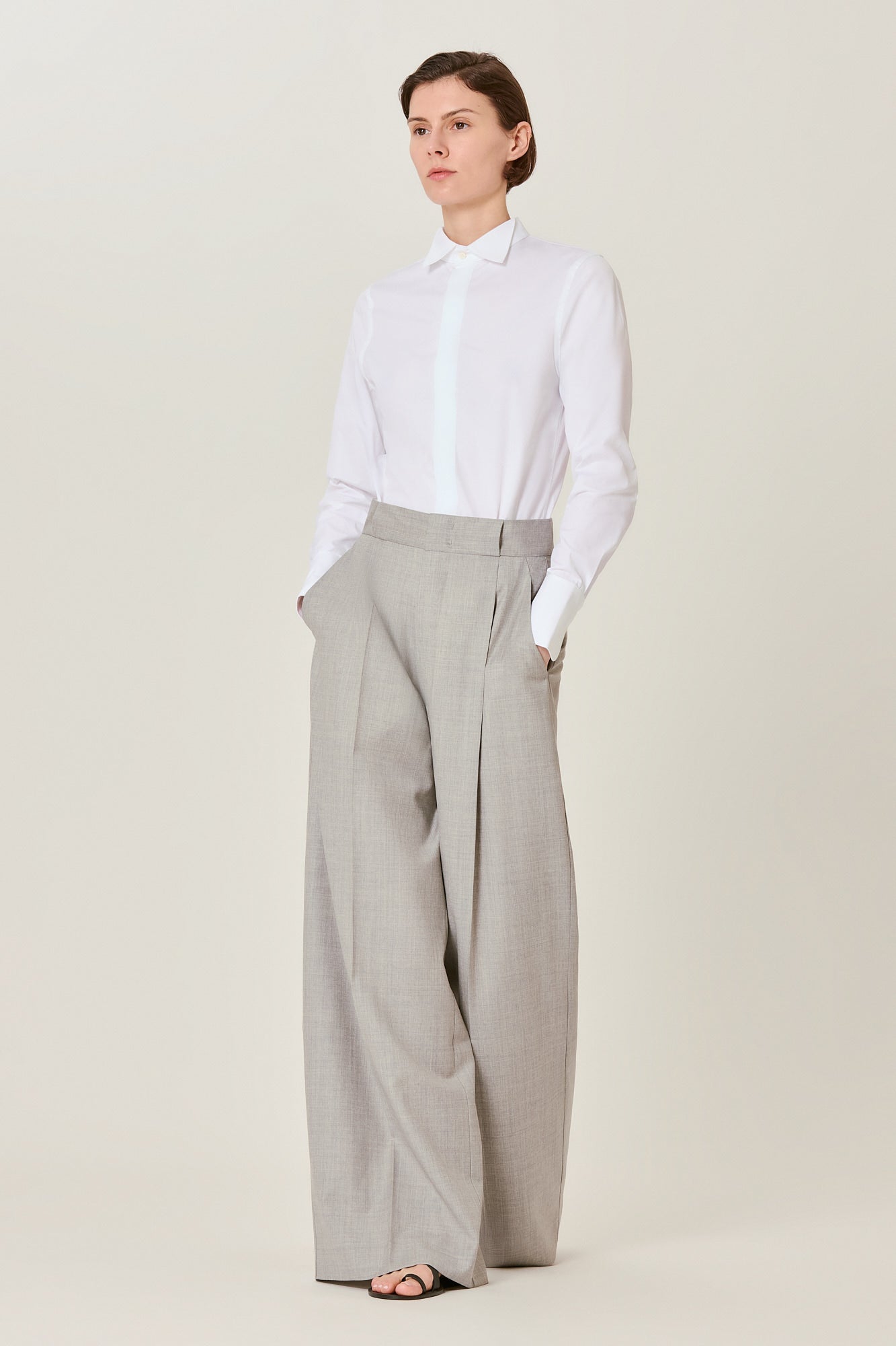 Sa Su Phi Smoking camicia bianca in cotone