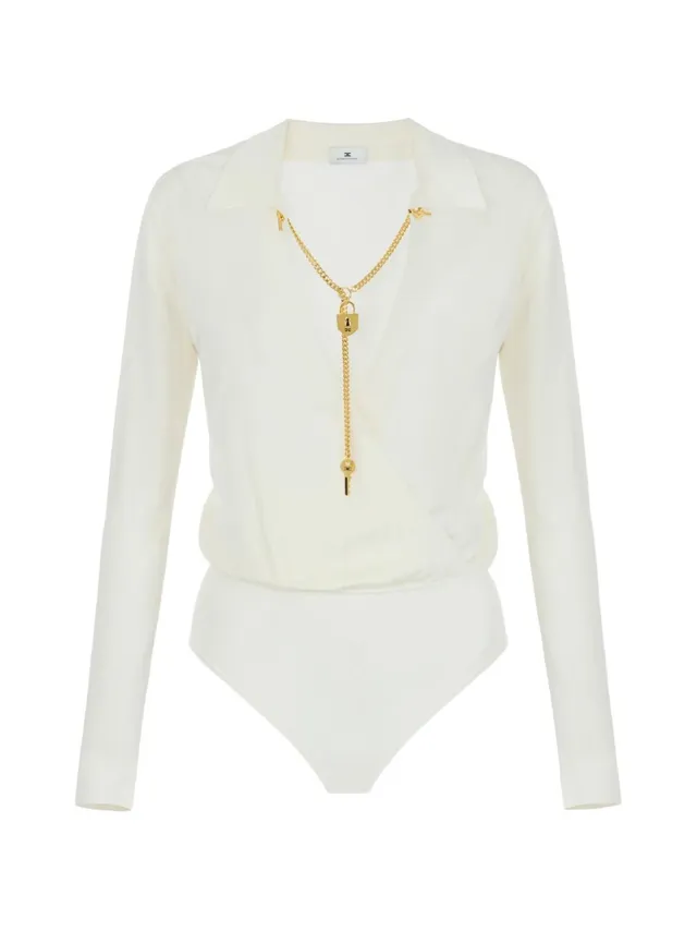 Elisabetta Franchi BK03S66E2 top donna burro