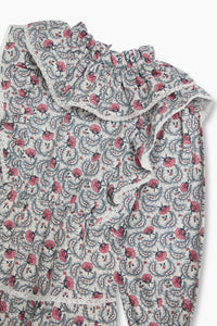 The New Society Nesta vestito donna cotone con rouches