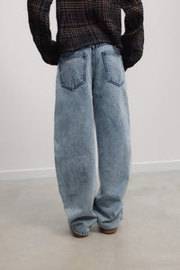 The New Society TNS Teen Curved pantaloni denim cotone