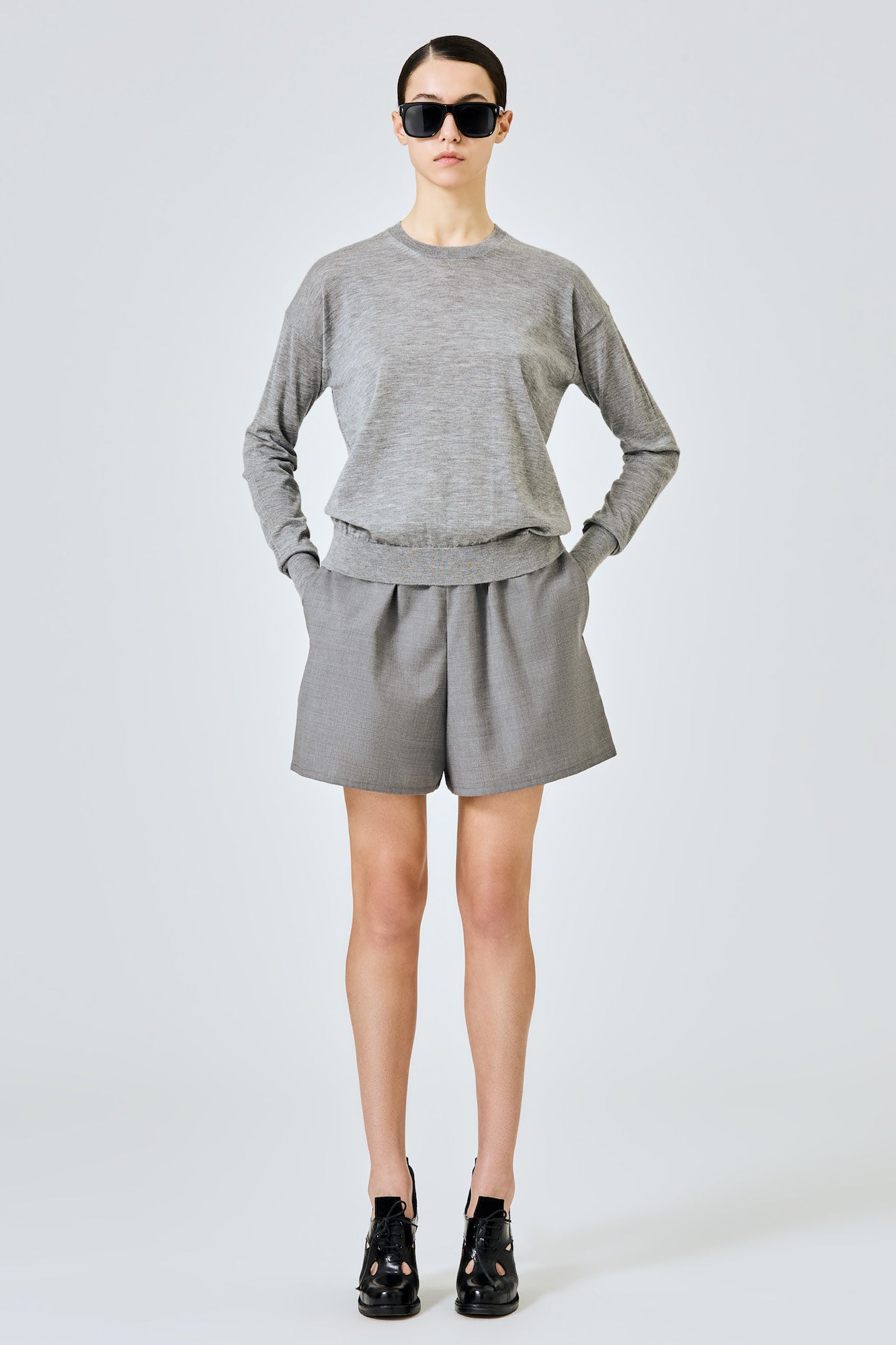 Sa Su Phi Valentina shorts lana grigio