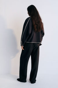 The New Society Morfeo giacca donna Caviar lino reversibile