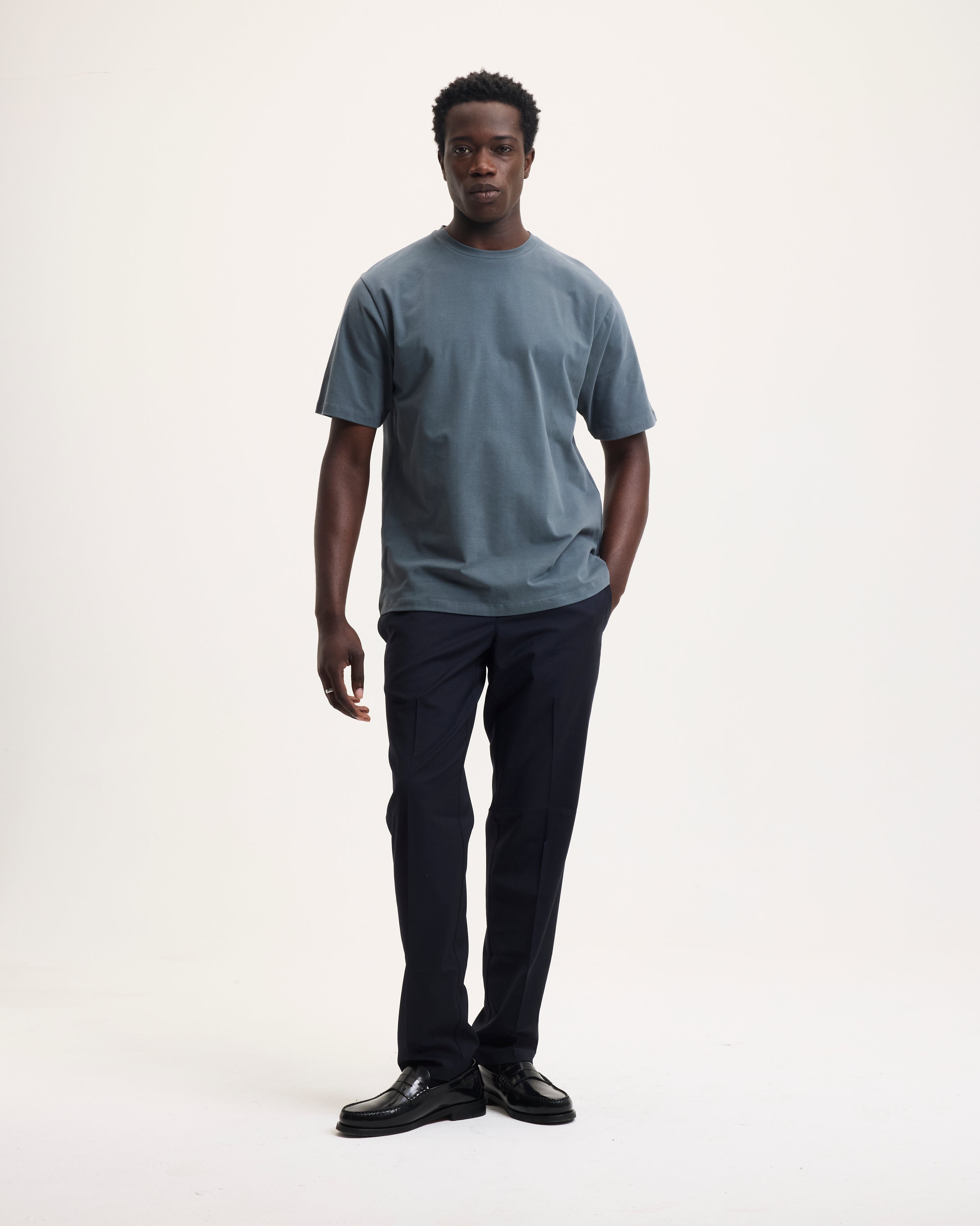 GOODPEOPLE Ted Relaxed t-shirt cotone urban green