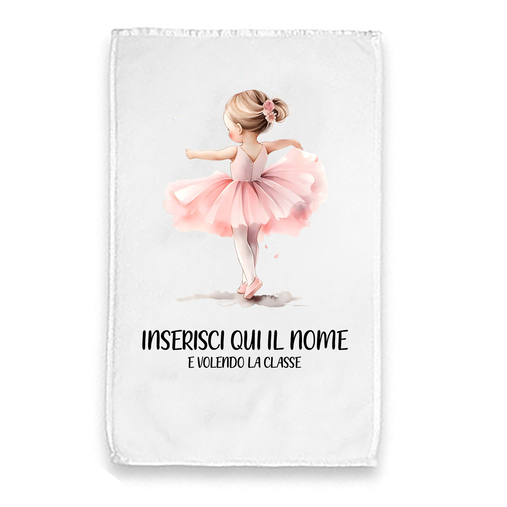 Mr. Gadgets Ballerina asciugamanino bambini personalizzabile